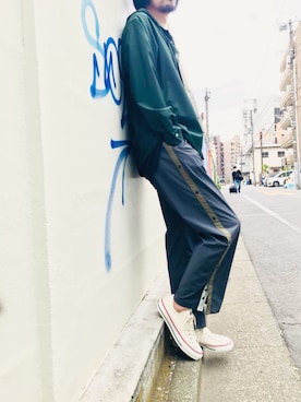 「ABAHOUSE（アバハウス）のアイテム（シューズ）」を使った、ABAHOUSE ONLINE MENSさん（メンズ・180cm）の春コーディネート