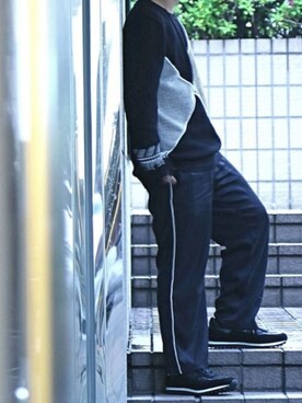 「5351 POUR LES HOMMES（ゴーサンゴーイチプールオム）のアイテム（シューズ）」を使った、ABAHOUSE ONLINE MENSさん（メンズ・168cm）の春コーディネート