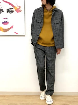 「ABAHOUSE（アバハウス）のアイテム（ブルゾン）」を使った、ABAHOUSE ONLINE MENSさん（メンズ・180cm）の夏コーディネート