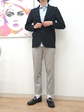 「ABAHOUSE（アバハウス）のアイテム（シューズ）」を使った、ABAHOUSE ONLINE MENSさん（メンズ・177cm）の夏コーディネート