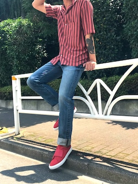 ABAHOUSE ONLINE MENSさん（メンズ・182cm）の夏コーディネート