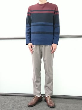 「アイテム（ドレスシューズ、ブラウン系）」を使った、ABAHOUSE ONLINE MENSさん（メンズ・177cm）の夏コーディネート