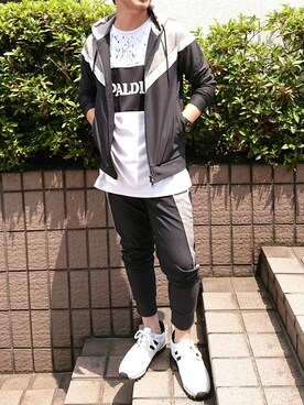 「5351 POUR LES HOMMES（ゴーサンゴーイチプールオム）のアイテム（パーカー）」を使った、ABAHOUSE ONLINE MENSさん（メンズ・168cm）の夏コーディネート