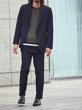 「アイテム（ドレスシューズ、その他）」を使った、ABAHOUSE ONLINE MENSさん（メンズ・180cm）の夏コーディネート