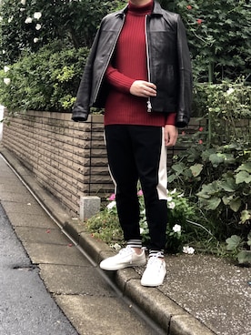 「5351 POUR LES HOMMES（ゴーサンゴーイチプールオム）のアイテム」を使った、ABAHOUSE ONLINE MENSさん（メンズ・173cm）の秋コーディネート