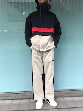 「アイテム（マウンテンパーカー）」を使った、ABAHOUSE ONLINE MENSさん（メンズ・182cm・30代）の秋コーディネート