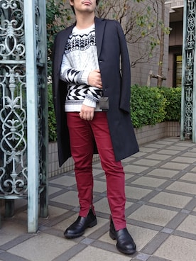 ABAHOUSE ONLINE MENSさん（メンズ・168cm）の冬コーディネート