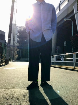「ABAHOUSE（アバハウス）のアイテム（シューズ）」を使った、ABAHOUSE ONLINE MENSさん（メンズ・177cm）の冬コーディネート