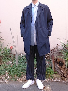 「ABAHOUSE（アバハウス）のアイテム（シューズ）」を使った、ABAHOUSE ONLINE MENSさん（メンズ・177cm）の冬コーディネート