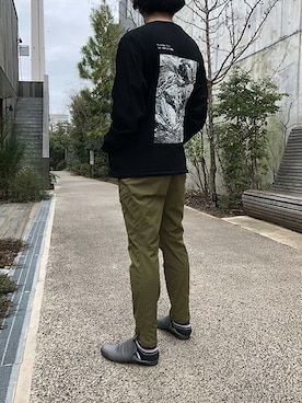 「アイテム（ドレスシューズ、グレー系）」を使った、ABAHOUSE ONLINE MENSさん（メンズ・173cm）の冬コーディネート