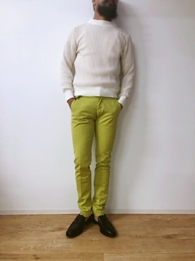 「ワッフル」｜ABAHOUSE ONLINE MENSさん（メンズ・182cm）の冬コーディネート