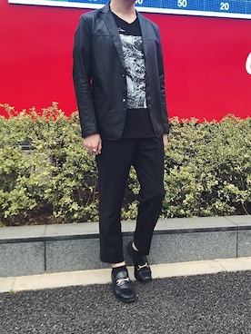 「5351 POUR LES HOMMES（ゴーサンゴーイチプールオム）のアイテム」を使った、ABAHOUSE ONLINE MENSさん（メンズ・175cm）の春コーディネート