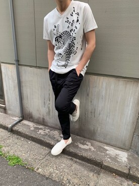 「5351 POUR LES HOMMES（ゴーサンゴーイチプールオム）のアイテム」を使った、ABAHOUSE ONLINE MENSさん（メンズ・177cm）の春コーディネート