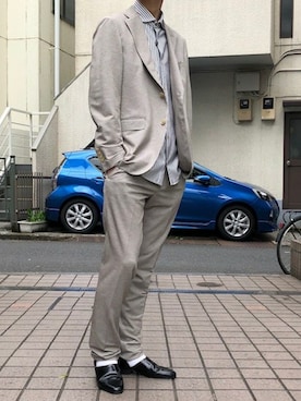 ABAHOUSE ONLINE MENSさん（メンズ・180cm）の春コーディネート