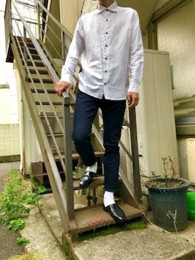 「lideal（リデアル）のアイテム」を使った、ABAHOUSE ONLINE MENSさん（メンズ・180cm）の春コーディネート