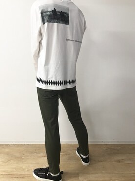 「buddy（バディ）のアイテム（スニーカー）」を使った、ABAHOUSE ONLINE MENSさん（メンズ・180cm）の夏コーディネート