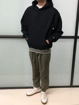 「RUSSELL（ラッセル）のアイテム」を使った、ABAHOUSE ONLINE MENSさん（メンズ・177cm）の夏コーディネート