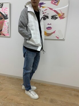 「buddy（バディ）のアイテム（スニーカー）」を使った、ABAHOUSE ONLINE MENSさん（メンズ・180cm）の秋コーディネート