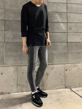 「ZDA（ゼットディーエー）のアイテム」を使った、ABAHOUSE ONLINE MENSさん（メンズ・180cm）の冬コーディネート