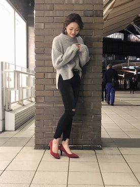「赤い靴」｜ORientalTRaffic さんすて岡山店さん（レディース・152cm）の冬コーディネート