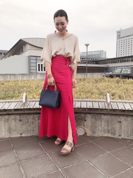 「グレージュ」｜ORientalTRaffic さんすて岡山店さん（レディース・152cm）の春コーディネート