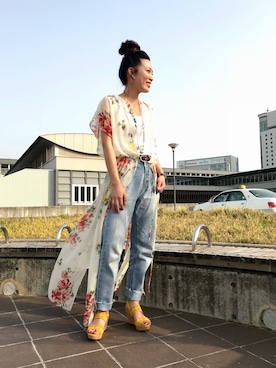 「カットオフデニム」｜ORientalTRaffic さんすて岡山店さん（レディース・152cm）の春コーディネート