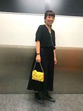 「アイテム（クラッチバッグ、イエロー系）」を使った、ORientalTRaffic さんすて岡山店さん（レディース・152cm）の夏コーディネート
