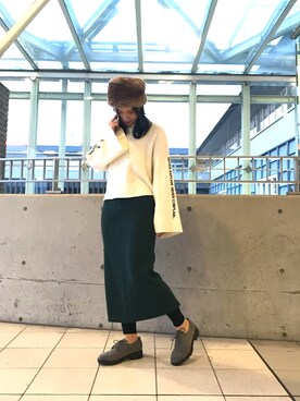 「ファー帽子」｜ORientalTRaffic さんすて岡山店さん（レディース・152cm）の秋コーディネート
