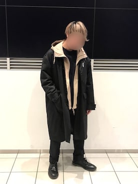 「SENSE OF PLACE by URBAN RESEARCH（センスオブプレイスバイアーバンリサーチ）のアイテム（マウンテンパーカー）」を使った、ゆうきさん（メンズ・168cm）の冬コーディネート