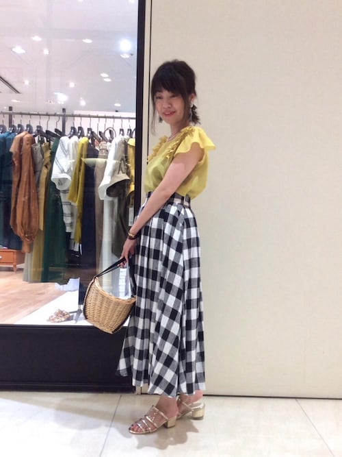 ペルルペッシュアミュプラザ鹿児島店スタッフ Perle Peche Perle Pecheのサンダルを使ったコーディネート Wear