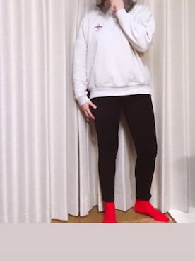 「UNIQLO（ユニクロ）のWOMEN ウルトラストレッチジーンズ（デニムパンツ）」を使った、ゆうさん（レディース・156cm）の冬コーディネート