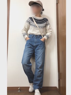 華さん（レディース・160cm）の冬コーディネート