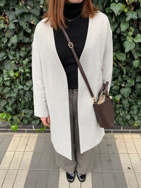 「NATURAL BEAUTY BASIC（ナチュラルビューティーベーシック）のアイテム（その他アウター）」を使った、Hさん（レディース・157cm）の冬コーディネート