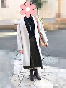 「NATURAL BEAUTY BASIC（ナチュラルビューティーベーシック）のアイテム（その他アウター）」を使った、Hさん（レディース・157cm）の春コーディネート