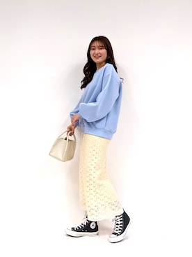 「フェミニンカジュアル」｜naoさん（レディース・163cm）の冬コーディネート