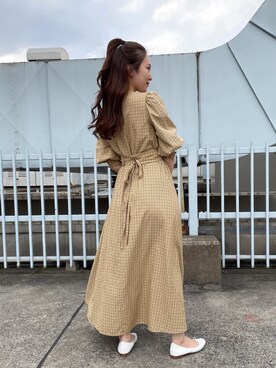「MADEMOISELLE ROPE'（マドモアゼル ロペ）のアイテム」を使った、naoさん（レディース・163cm）の春コーディネート