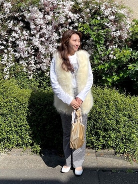 「Casselini（キャセリーニ）のアイテム（バレエシューズ）」を使った、naoさん（レディース・163cm）の春コーディネート