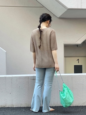 「CIMARRON（シマロン）のアイテム」を使った、naoさん（レディース・163cm）の夏コーディネート