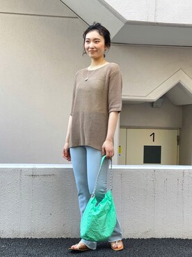 「大人シンプル」｜「アイテム（その他）」を使った、naoさん（レディース・163cm）の春コーディネート
