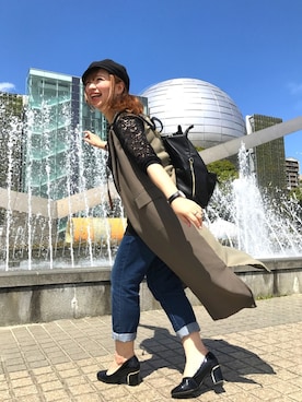 「SHOO・LA・RUE（シューラルー）のアイテム（デニムパンツ、ブルー系）」を使った、kumamomo＊さん（レディース）の春コーディネート