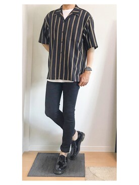 hiro_wearさんの「Hanes×SHIPS AUTHENTIC PRODUCTS: Tシャツ Japan Fit（2枚組）」を使ったコーディネート
