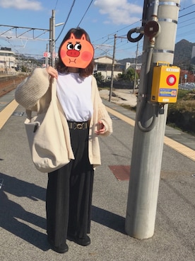 「AlexanderLeeChang（アレキサンダーリーチャン）のアイテム（バッグ）」を使った、ださん（レディース・163cm）の秋コーディネート