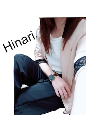 「minimum minimum（ミニマムミニマム）のアイテム」を使った、ひなりさん（レディース・142cm）の春コーディネート