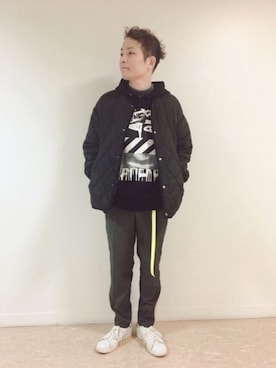 「JUNRED（ジュンレッド）のアイテム（ブルゾン）」を使った、fuzeeさん（メンズ・175cm）の冬コーディネート