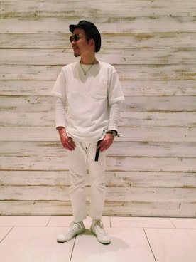 「アイテム（キャスケット）」を使った、fuzeeさん（メンズ・175cm）の春コーディネート