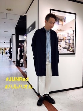 「CANTON（キャントン）のアイテム」を使った、fuzeeさん（メンズ・175cm）の春コーディネート