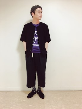 「RYUJI KAMIYAMA × JUNRed」｜fuzeeさん（メンズ・175cm）の夏コーディネート