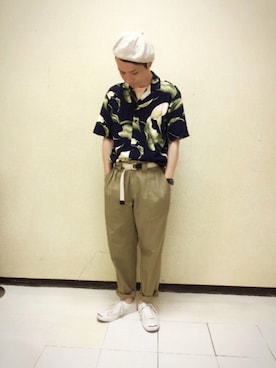 「CONVERSE（コンバース）のCONVERSE コンバース ジャック パーセル / JACK PURCEL（スニーカー）」を使った、fuzeeさん（メンズ・175cm）の春コーディネート