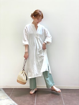 「coen」｜coen かねこさん（レディース・168cm）の夏コーディネート