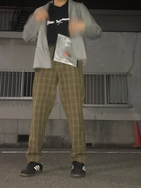 「Basis Broek Belgium（バージスブルック）のアイテム（ジャケット/アウター）」を使った、トヨヤママサシさん（メンズ・172cm）の冬コーディネート